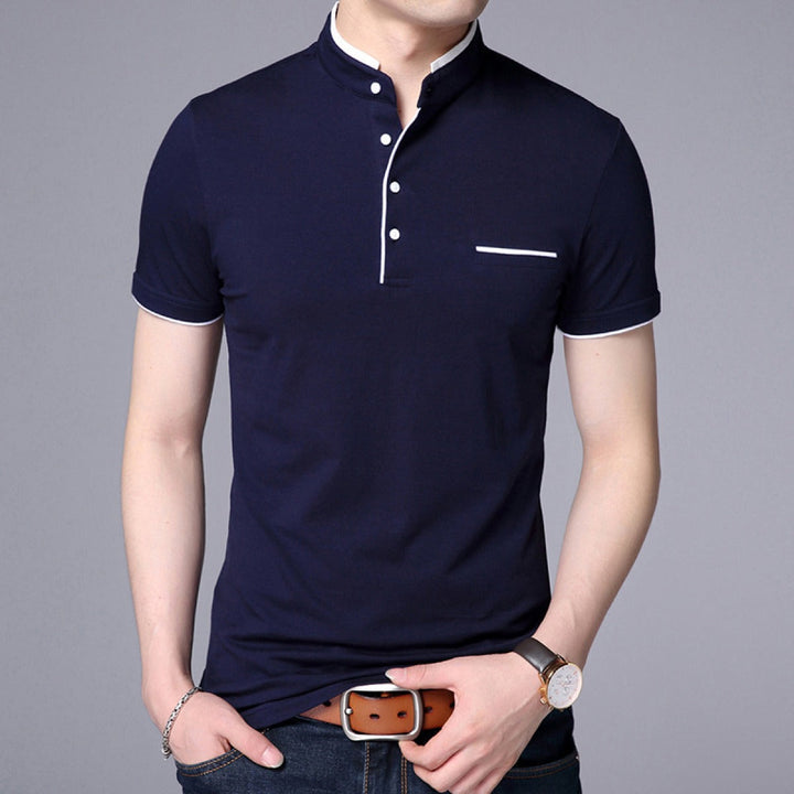 Polo homme en coton à manches courtes et col moderne - Álvaro
