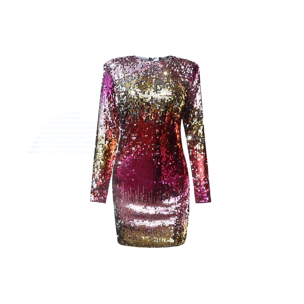 Robe texturée à paillettes pour femme - Jena