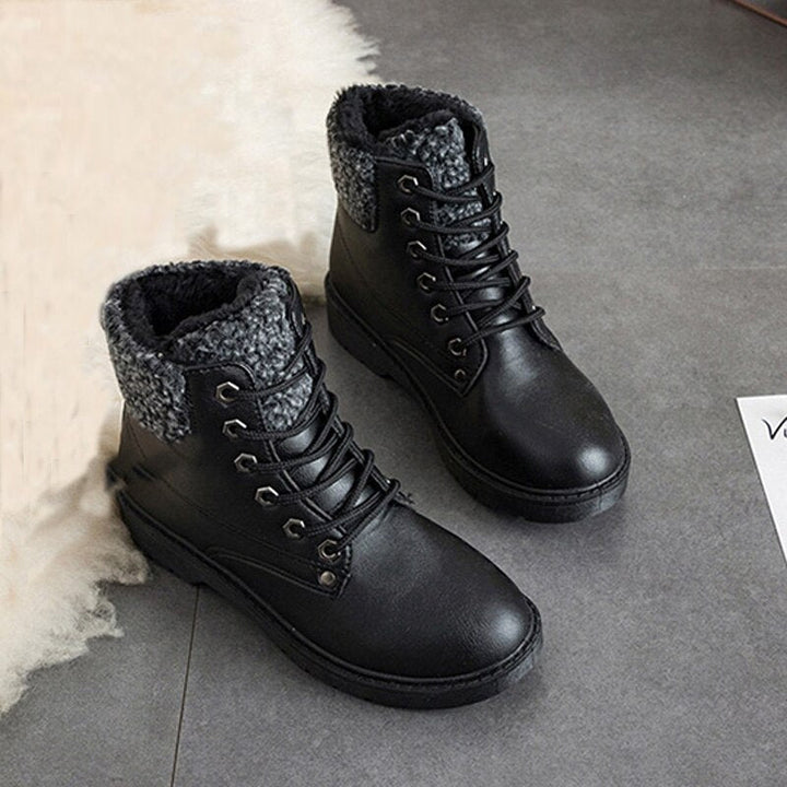 Bottes décontractées pour femmes avec doublure chaude et lacets - Selene