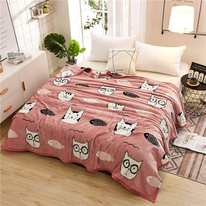 Couverture en flanelle d'automne