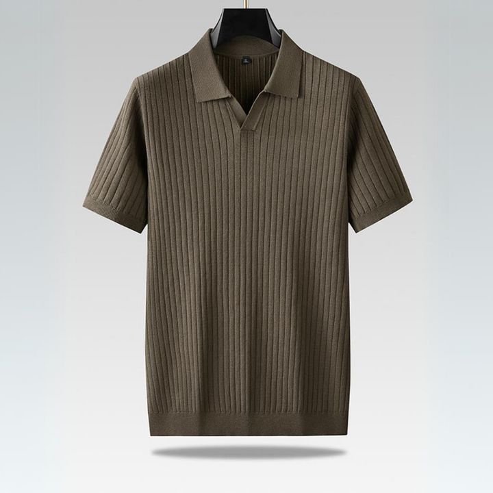 Polo pour homme tricoté de haute qualité pour un look côtier