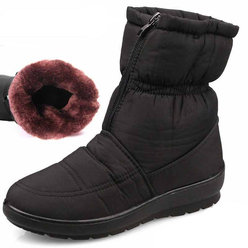 Bottes imperméables rembourrées à semelles antidérapantes pour femmes - Zara