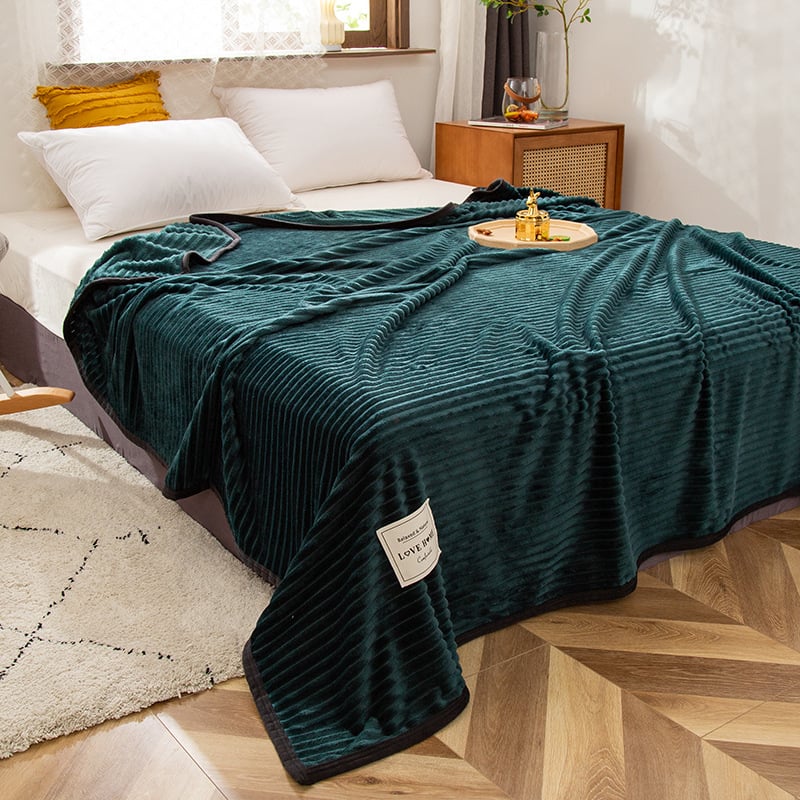 Couverture d'hiver à effet velours