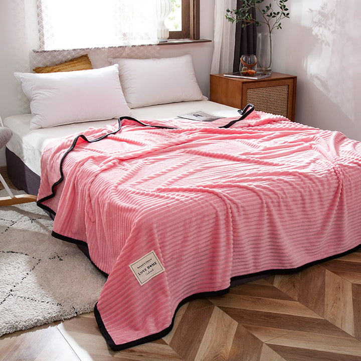 Couverture d'hiver à effet velours