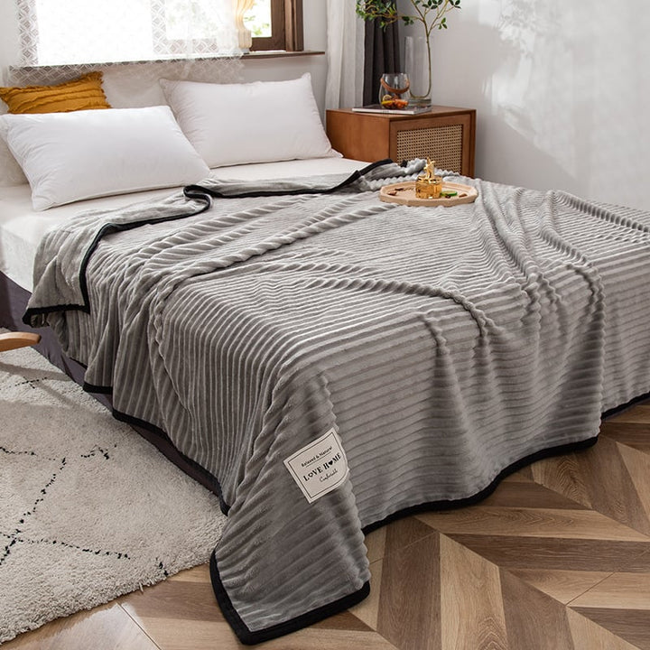 Couverture d'hiver à effet velours