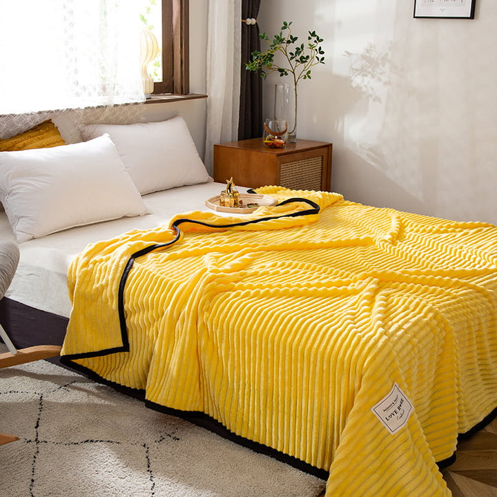 Couverture d'hiver à effet velours