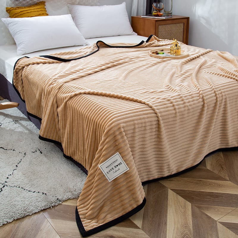 Couverture d'hiver à effet velours