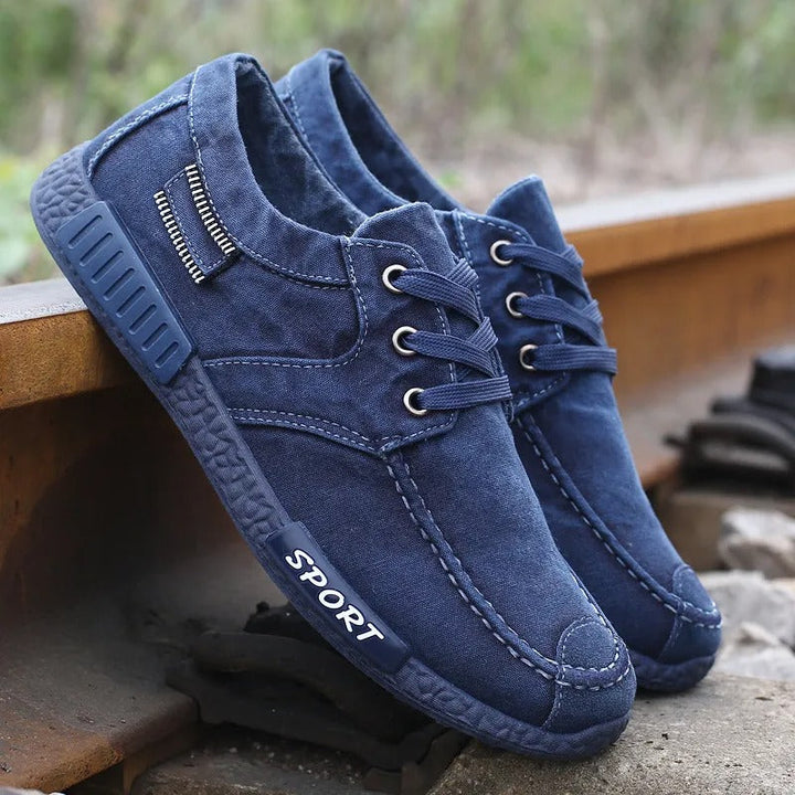 Baskets hommes décontractées style sportif toile durable - Mateo