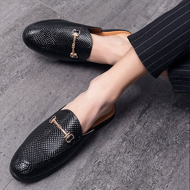 Mules habillées pour hommes, avec des ferrures en métal - Kervan