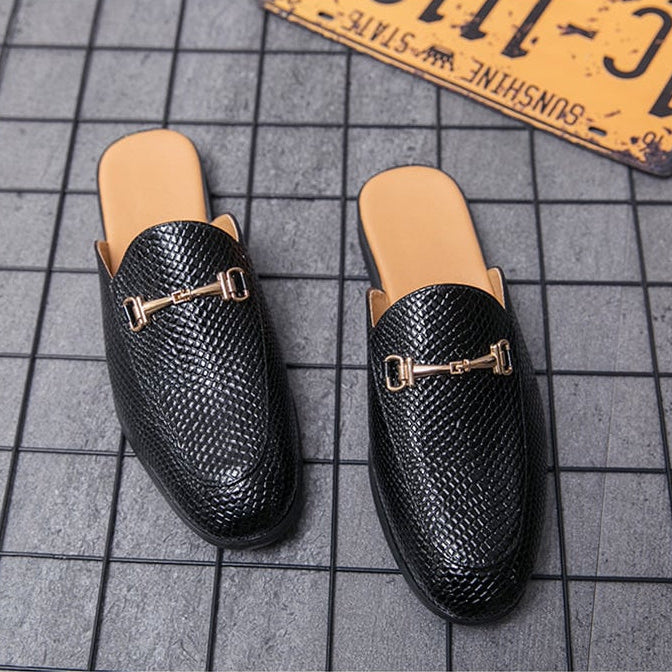 Mules habillées pour hommes, avec des ferrures en métal - Kervan