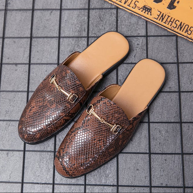 Mules habillées pour hommes, avec des ferrures en métal - Kervan