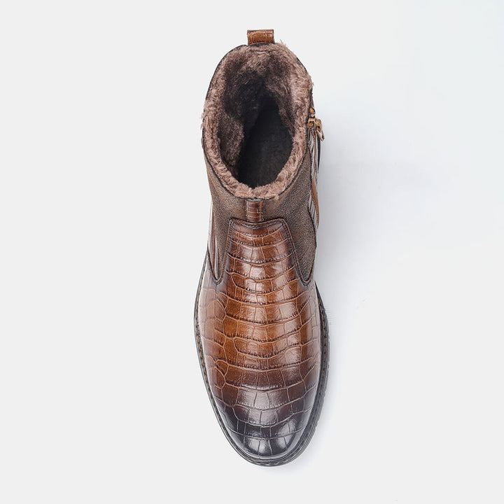 Bottes d'hiver élégantes pour hommes avec doublure chaude - Lars