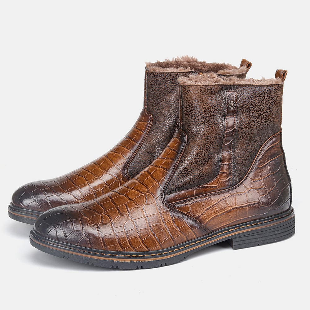 Bottes d'hiver élégantes pour hommes avec doublure chaude - Lars