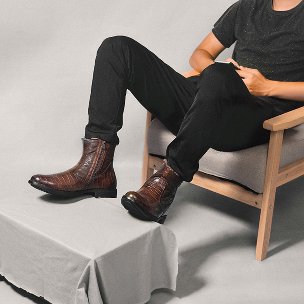 Bottes d'hiver élégantes pour hommes avec doublure chaude - Lars