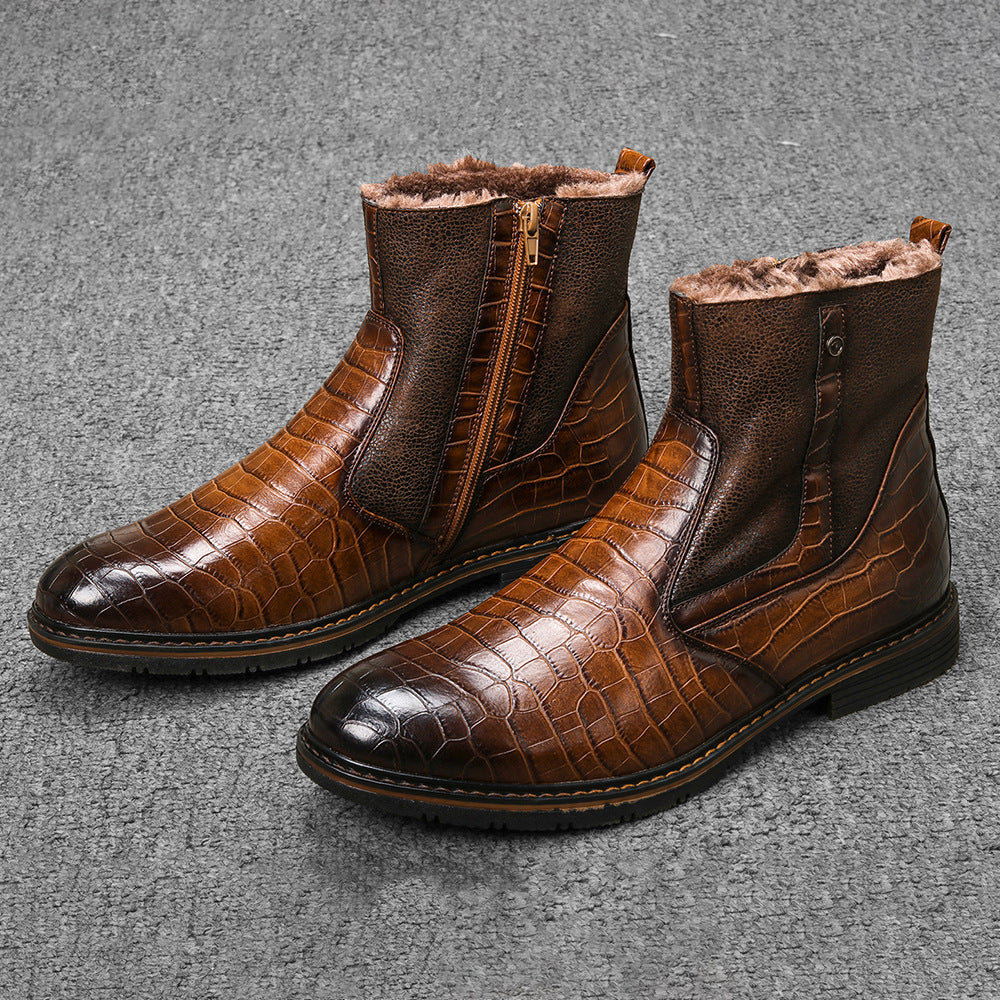 Bottes d'hiver élégantes pour hommes avec doublure chaude - Lars