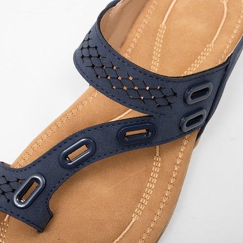 Sandales confort pour femmes sans lacets style décontracté gris - Nayra