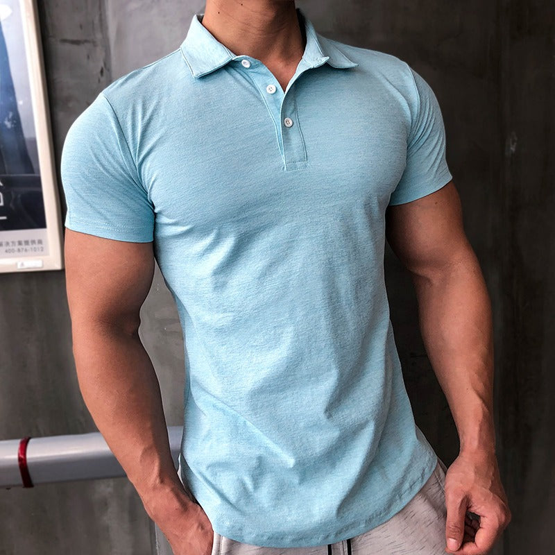 Polo homme slim fit en coton stretch - Bruno