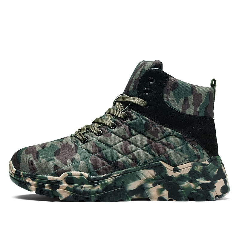 Bottes d'hiver de style militaire pour hommes avec semelles robustes - Magnus