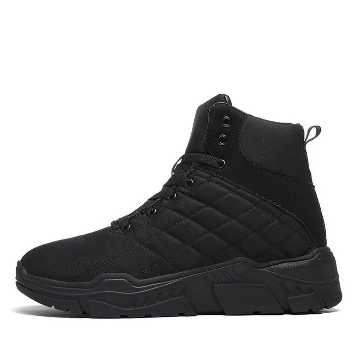 Bottes d'hiver de style militaire pour hommes avec semelles robustes - Magnus