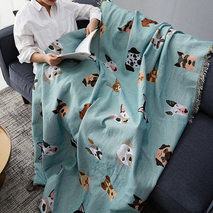 Couverture en coton imprimé