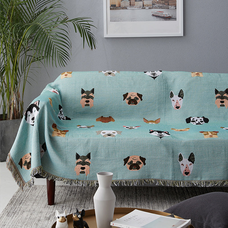 Couverture en coton imprimé