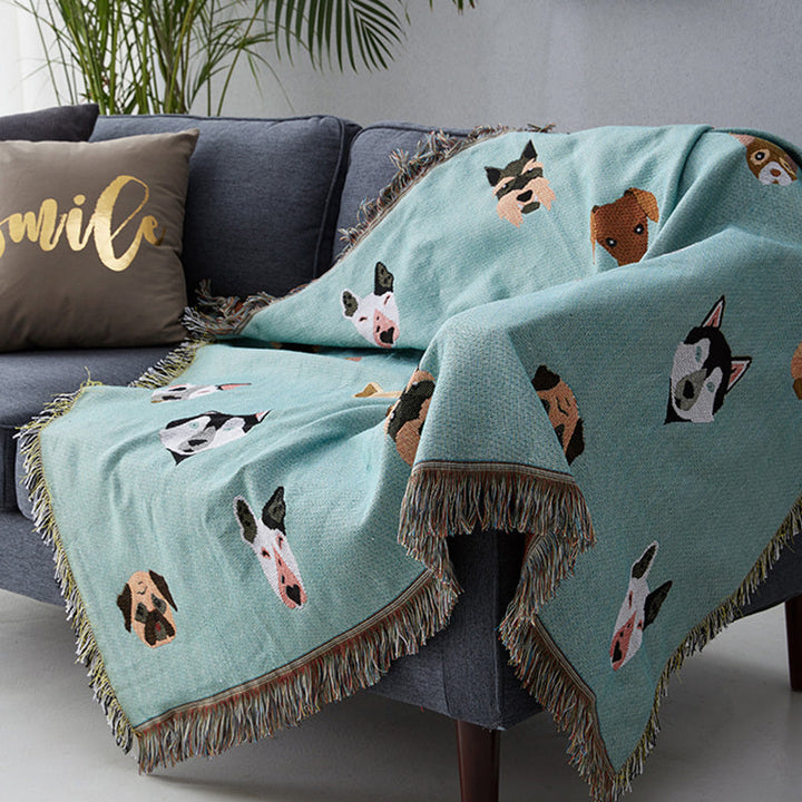 Couverture en coton imprimé