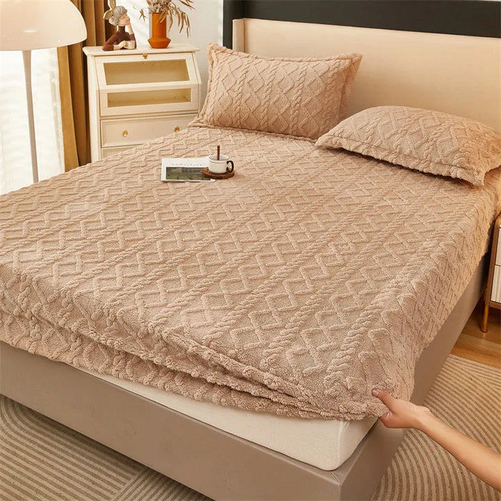 Drap thermique d'hiver antidérapant avec doublure en polaire