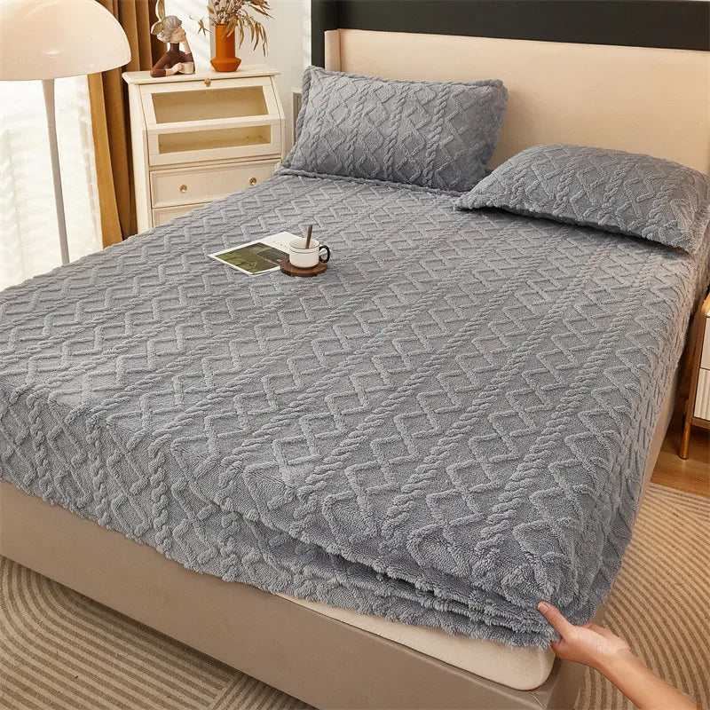 Drap thermique d'hiver antidérapant avec doublure en polaire