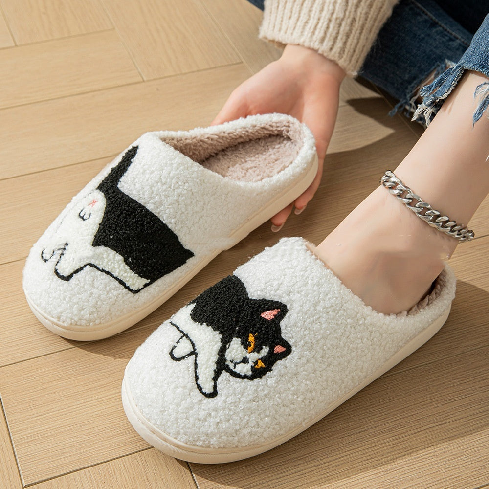 Chaussons d'hiver en coton pour femmes Chat - Lira