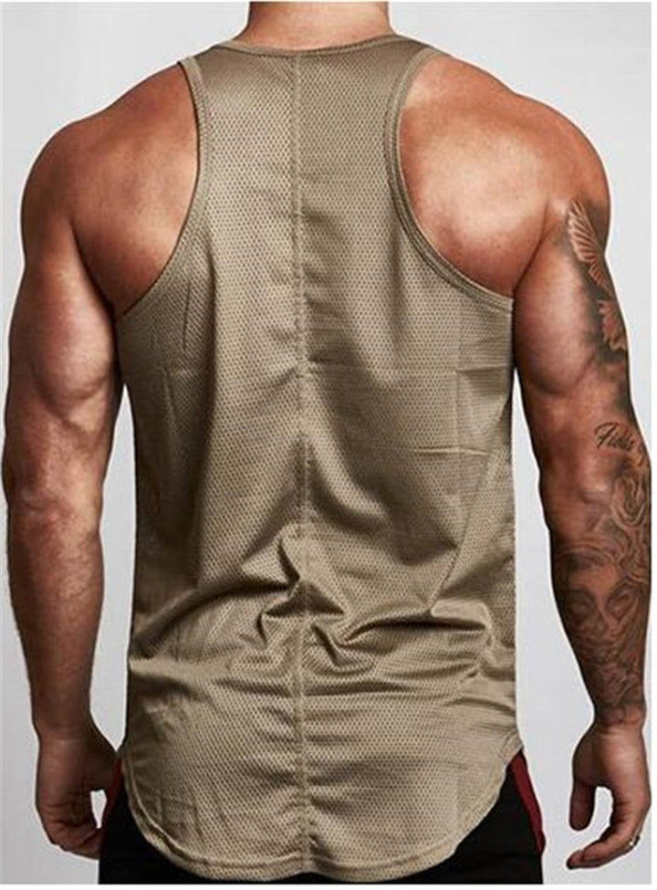 T-shirt sans manches en maille respirante pour hommes - Marco
