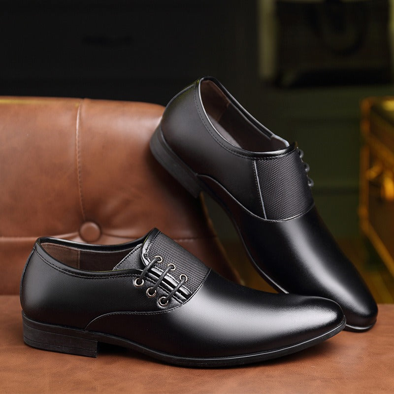 Chaussures formelles pour hommes en cuir verni à bout pointu, style élégant - Damián