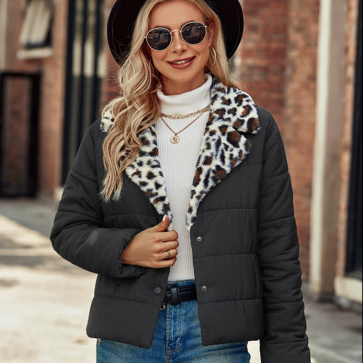 Veste femme à col imprimé et design matelassé - Énavel