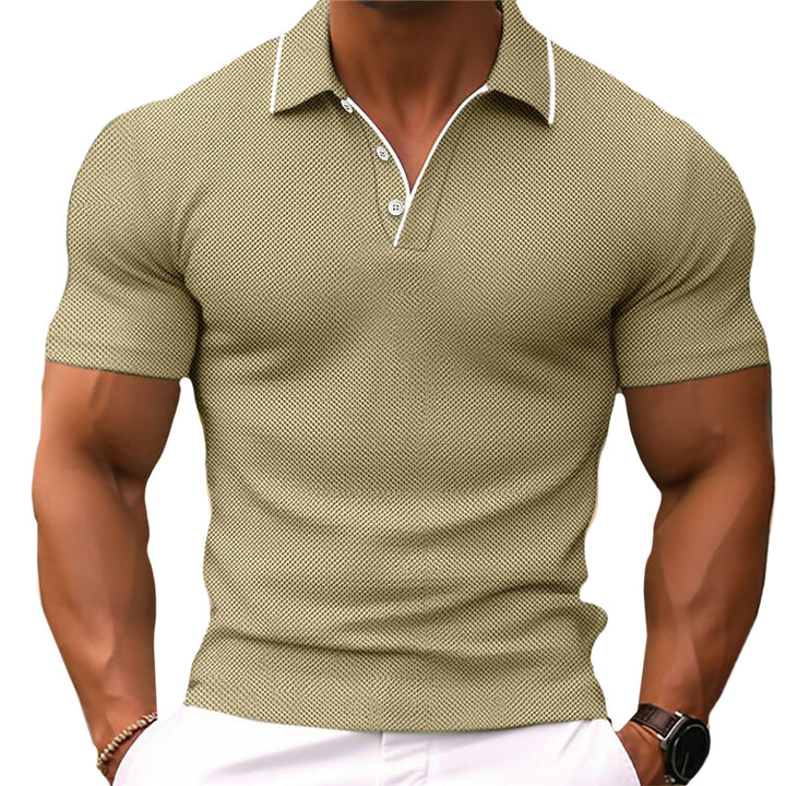 Polo slim fit pour hommes avec patte de boutonnage