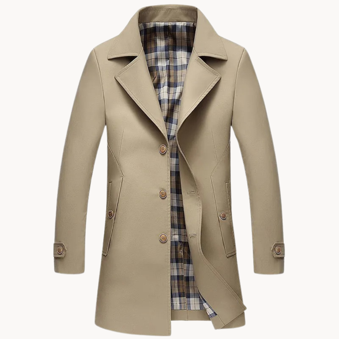 Herman - trench-coat design résistant et coupe-vent pour homme