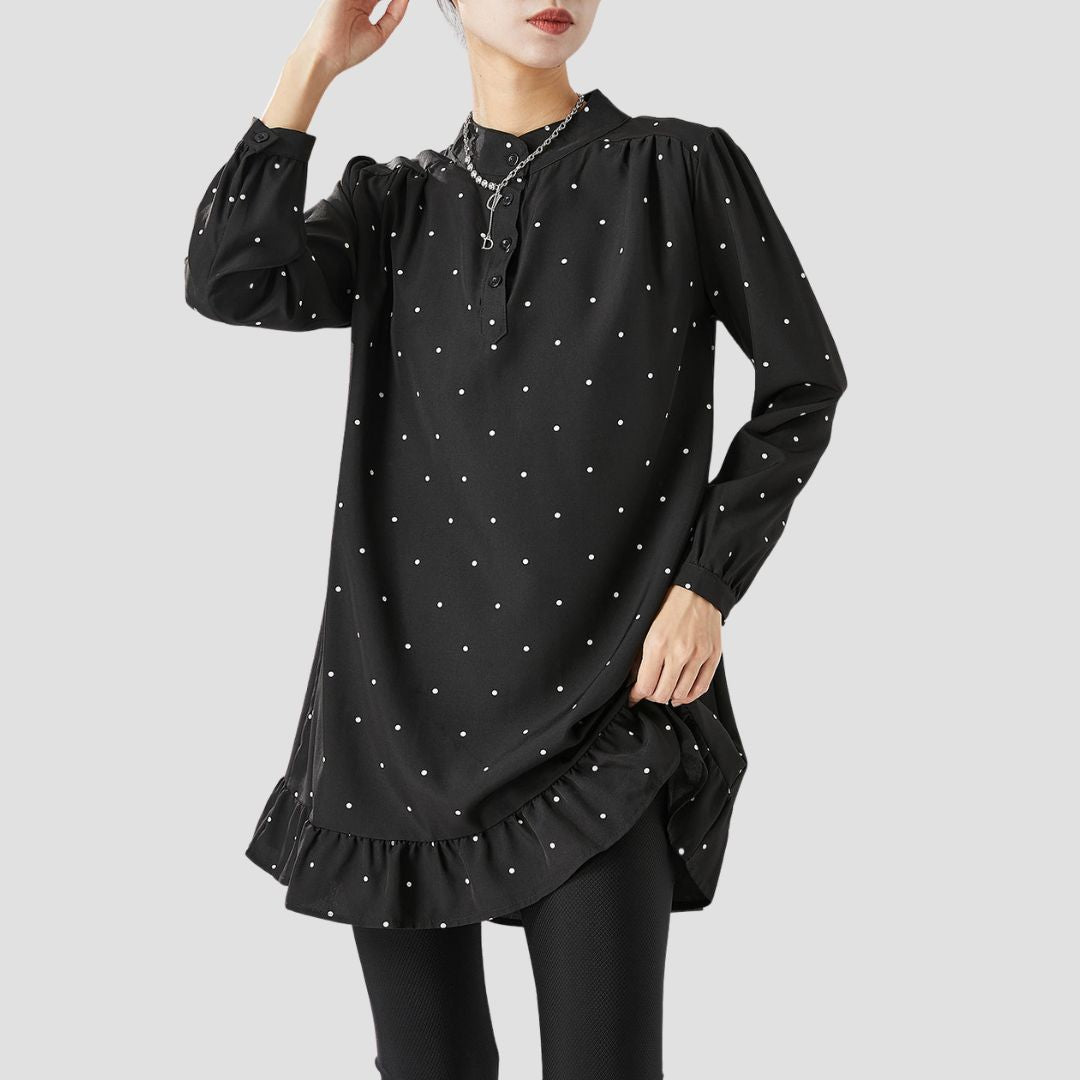 Tere - Blouse élégante à pois