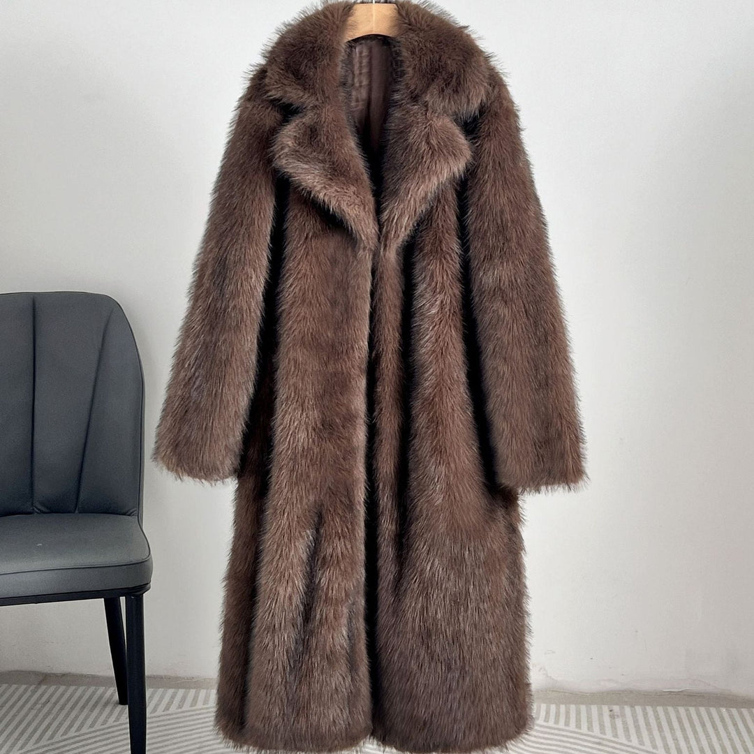 Manteau élégant en fourrure synthétique pour femme - Narelle