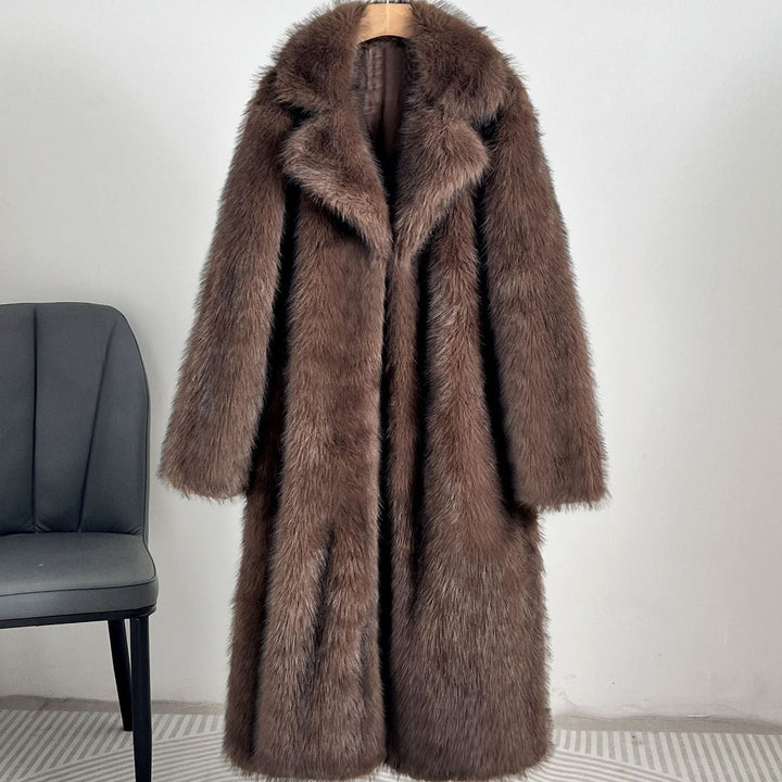 Manteau élégant en fourrure synthétique pour femme - Narelle