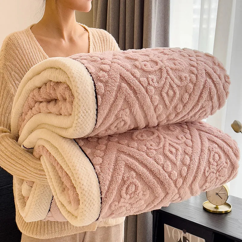 Couverture d'hiver matelassée de luxe