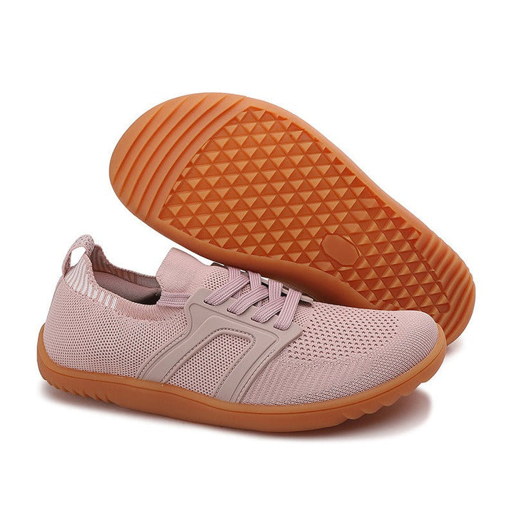 Baskets unisexes respirantes avec semelle antidérapante rose pastel - Elina