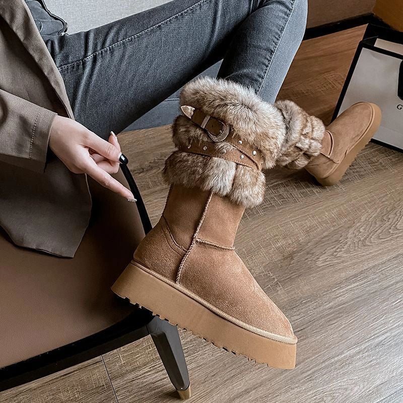 Bottes d'hiver pour femmes avec effet enveloppant - Senaira