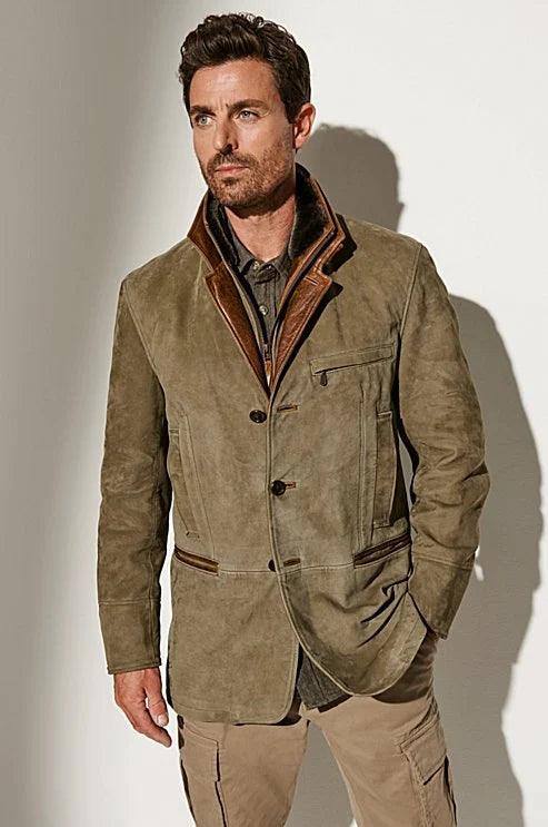 Richard - Veste vintage d'automne pour homme