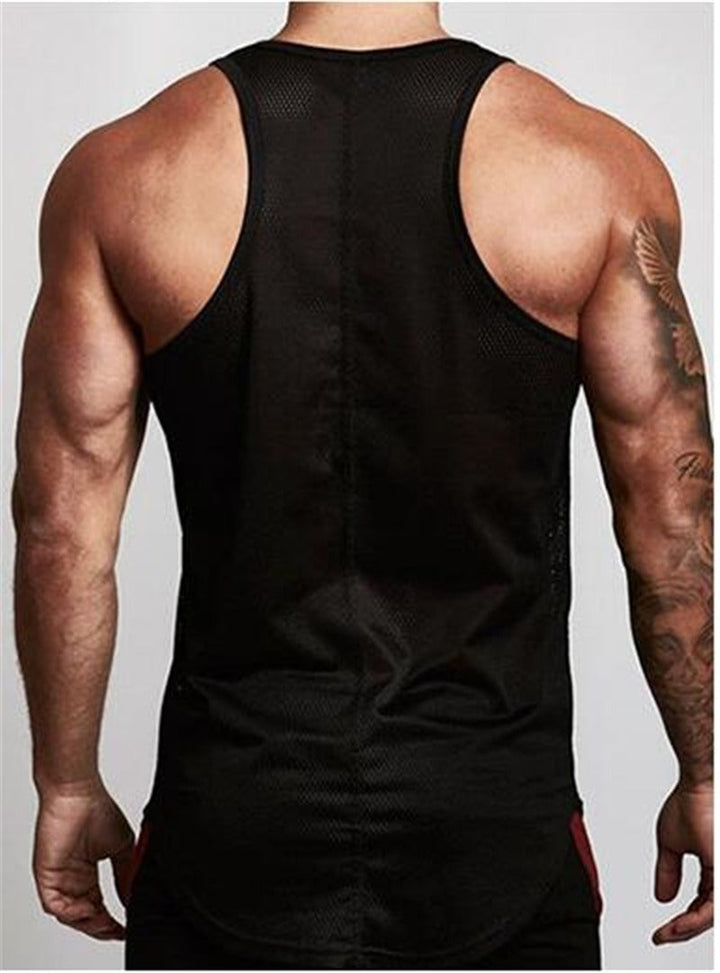 T-shirt sans manches en maille respirante pour hommes - Marco