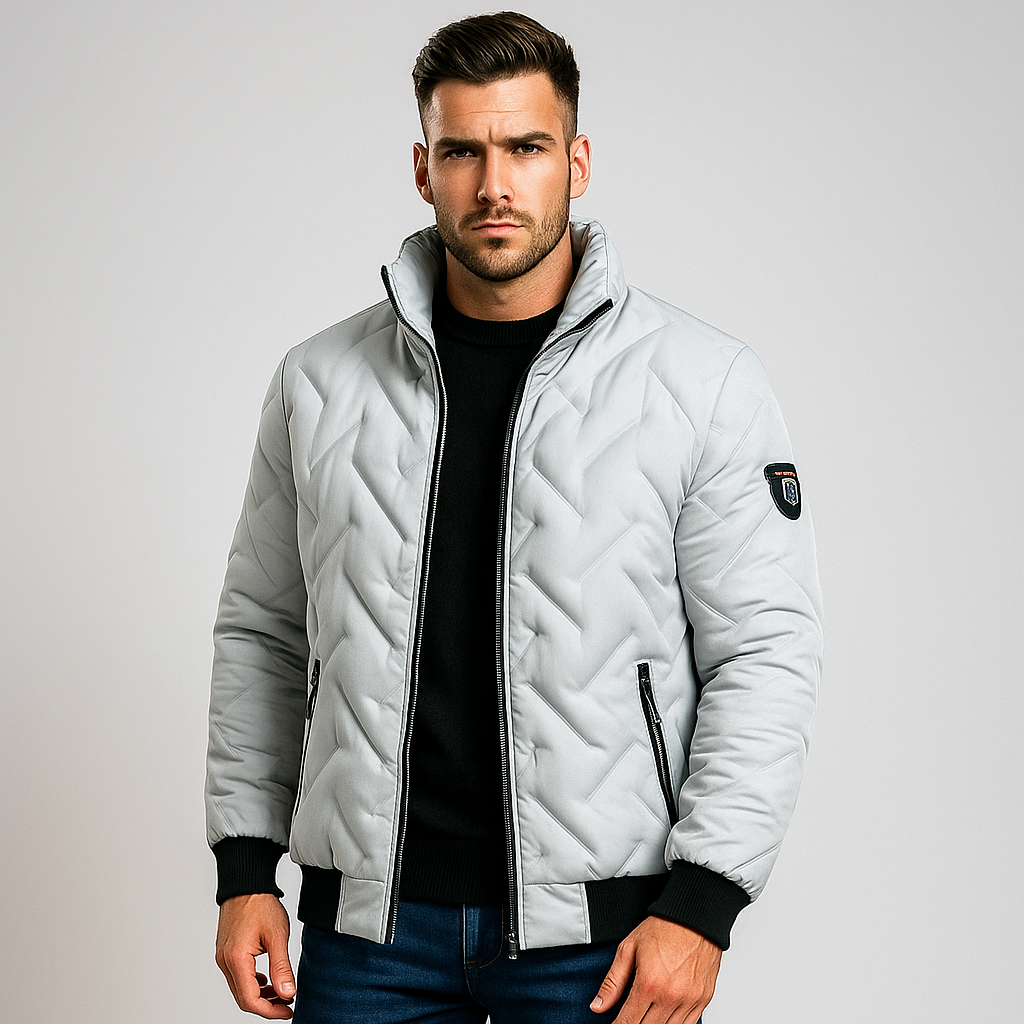 Veste matelassée avec fermeture éclair pour homme - Franco