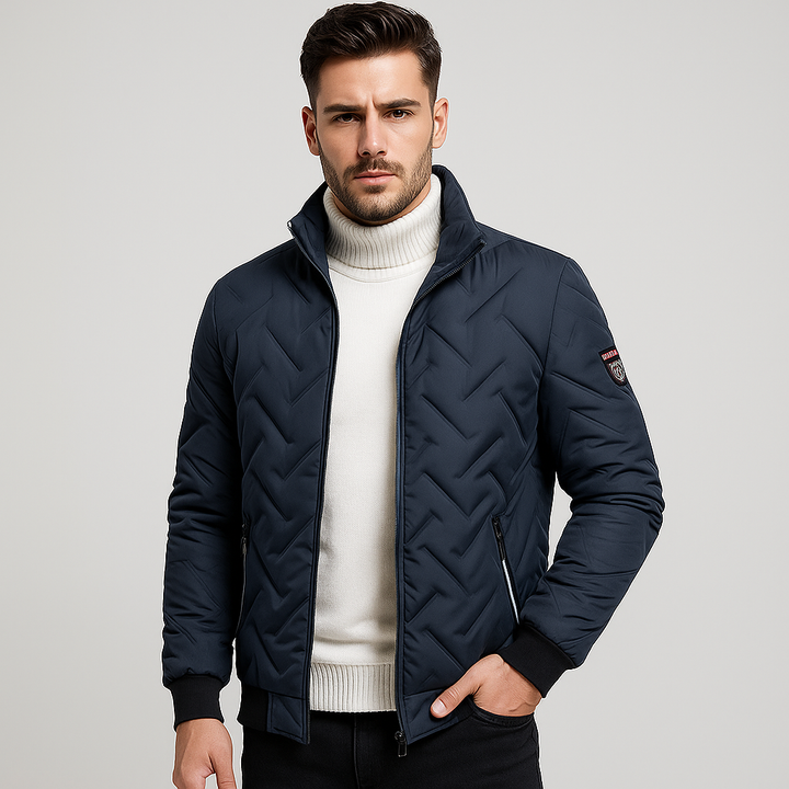 Veste matelassée avec fermeture éclair pour homme - Franco