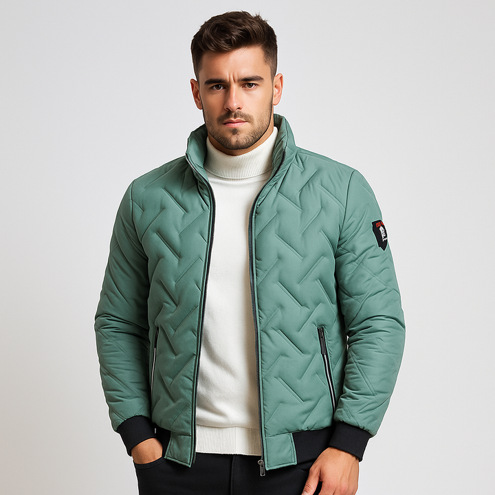 Veste matelassée avec fermeture éclair pour homme - Franco