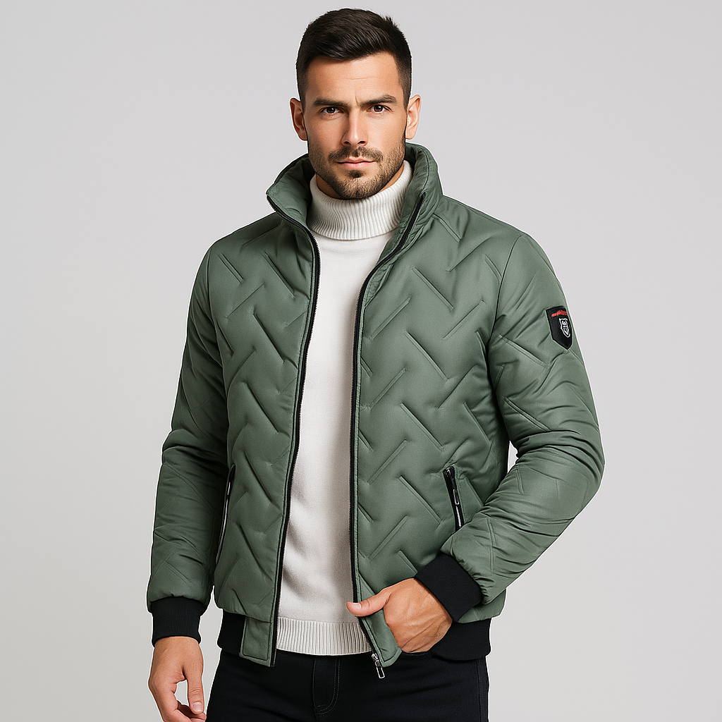 Veste matelassée avec fermeture éclair pour homme - Franco