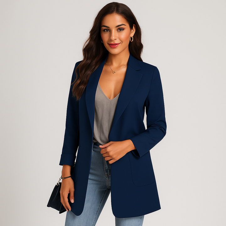 Blazer droit moderne de style décontracté pour femmes - Angelina