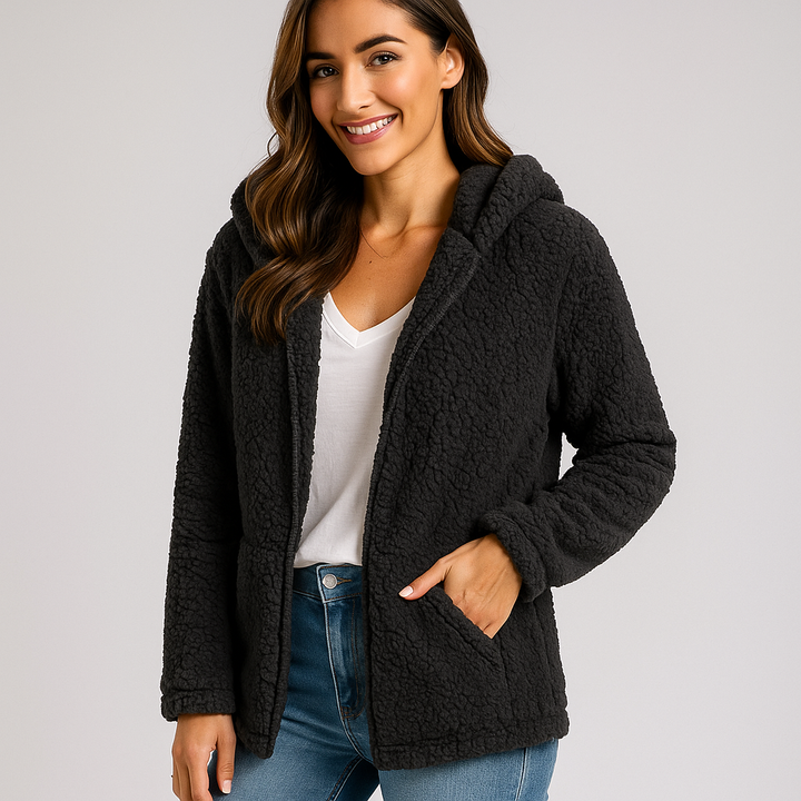 Veste polaire à capuche pour femme - Yverine
