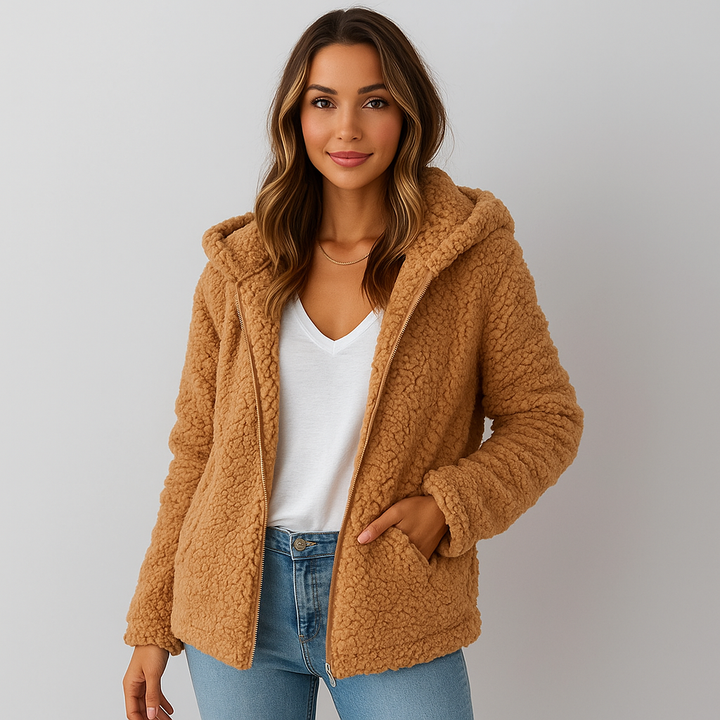Veste polaire à capuche pour femme - Yverine