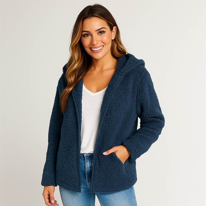 Veste polaire à capuche pour femme - Yverine